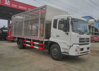 東風(fēng)天錦不銹鋼倉欄運豬車 程力威牌CLW5160CCQD5型畜禽運輸車